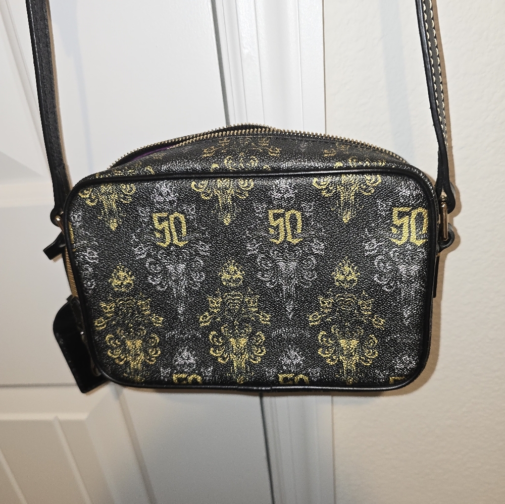 Dooney & Bourke Black and Gold Crossbody DISNEY 5OTH Anniversary - Picture 4 of 6